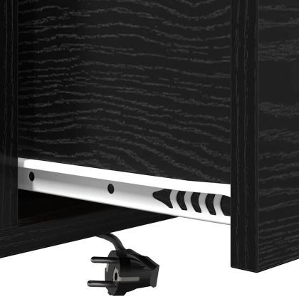 Нощен шкаф 2 pcs Черния дъб 40 x 31 x 60 см Инженерно дърво