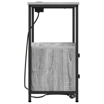 Нощен шкаф Сив Сонома 40 x 31 x 60 см Инженерно дърво