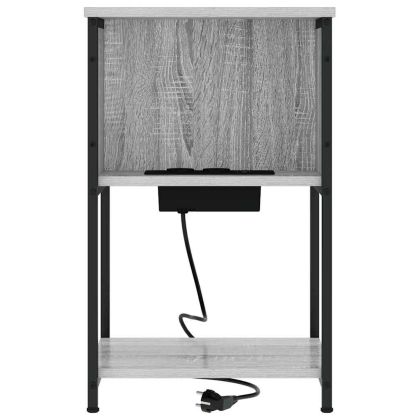 Нощен шкаф 2 pcs Сив Сонома 38 x 31 x 61 см Инженерно дърво