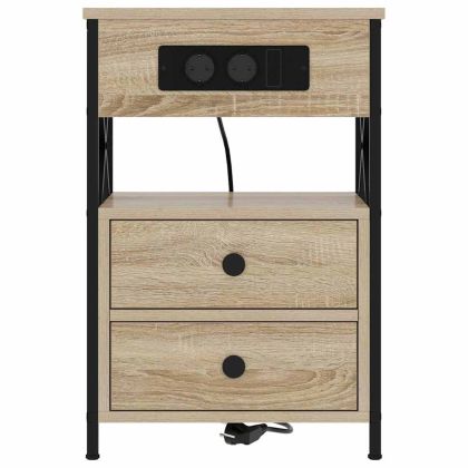 Нощен шкаф Сонома дъб 40 x 31 x 60 см Инженерно дърво