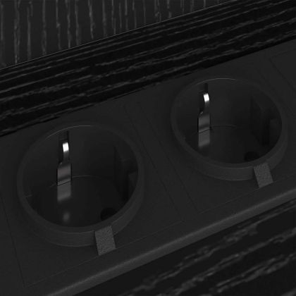 Нощен шкаф с рафт Черния дъб 40 x 40 x 61 см Инженерно дърво