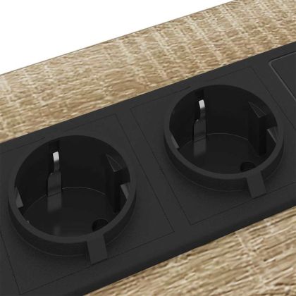 Нощен шкаф 2 pcs Сонома дъб 42 x 41 x 61 см Инженерно дърво