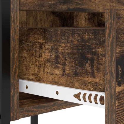 Нощен шкаф 2 pcs Димян дъб 42 x 41 x 61 см Инженерно дърво