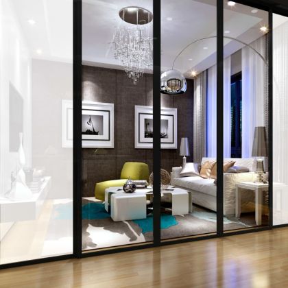 Фолио за прозорци матиран сив 0,9х5 м PVC