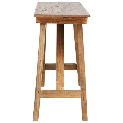 Конзолна маса, 130x40x80 см, смесена рециклирана дървесина