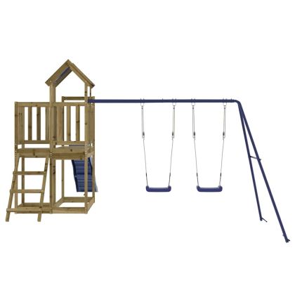 Комбинирано детско съоръжение за игра, импрегниран бор