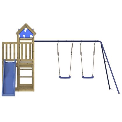 Комбинирано детско съоръжение за игра, импрегниран бор