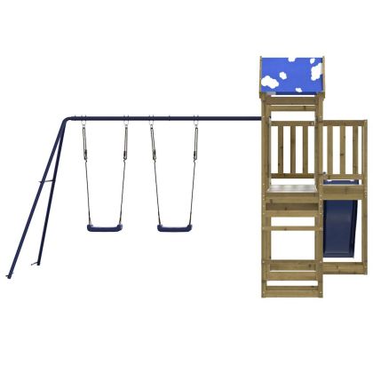 Комбинирано детско съоръжение за игра, импрегниран бор