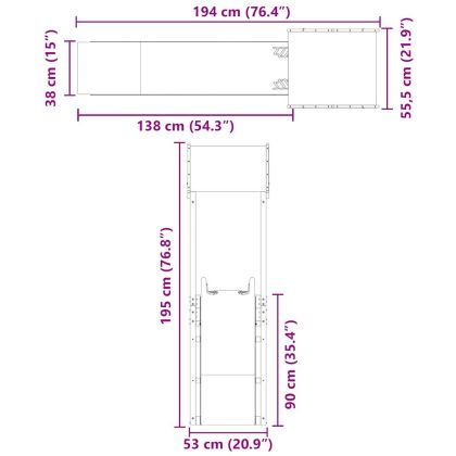Комбинирано детско съоръжение за игра на открито, бор масив