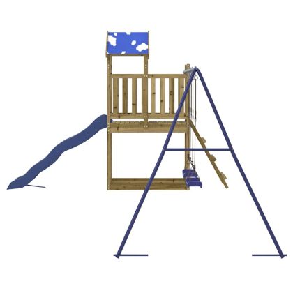 Комбинирано детско съоръжение за игра, импрегниран бор