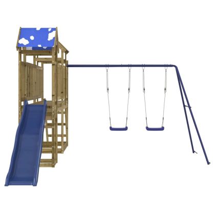 Комбинирано детско съоръжение за игра, импрегниран бор