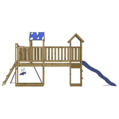Комбинирано детско съоръжение за игра, импрегниран бор