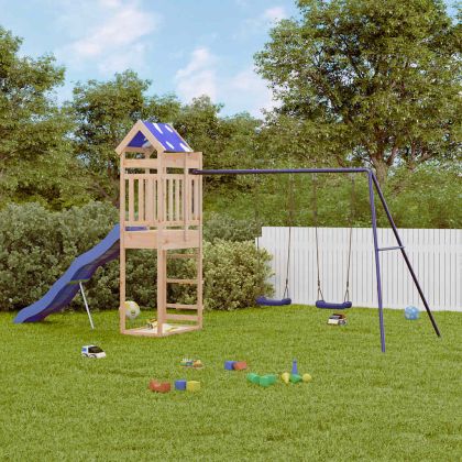 Комбинирано детско съоръжение за игра на открито, бор масив