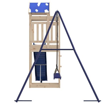 Комбинирано детско съоръжение за игра на открито, бор масив