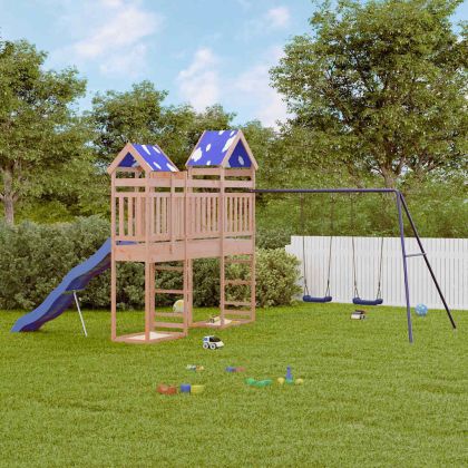 Комбинирано детско съоръжение, масивна дугласка дървесина