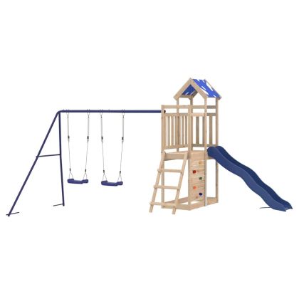 Комбинирано детско съоръжение за игра на открито, бор масив