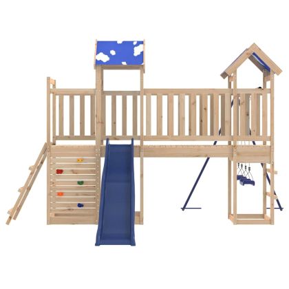 Комбинирано детско съоръжение за игра на открито, бор масив