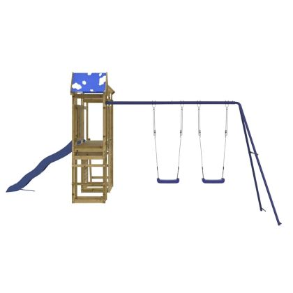 Комбинирано детско съоръжение за игра, импрегниран бор