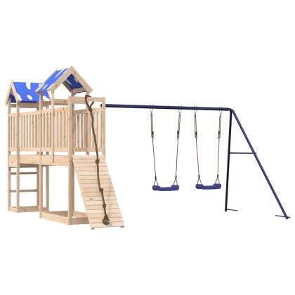 Комбинирано детско съоръжение за игра на открито, бор масив