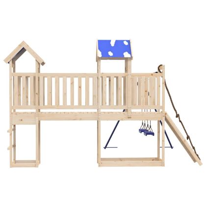 Комбинирано детско съоръжение за игра на открито, бор масив