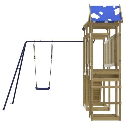 Комбинирано детско съоръжение за игра, импрегниран бор