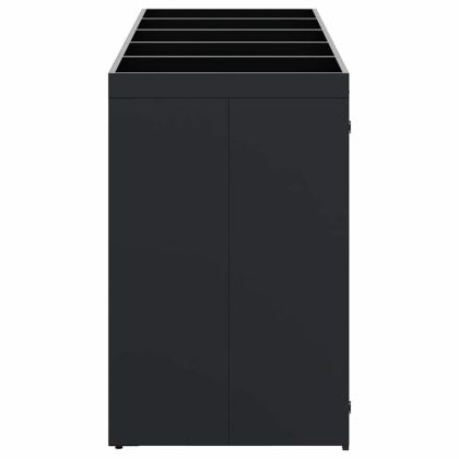 Контейнер за съхранение на 5 коша Черно 340 x 77,5 x 121,5 см