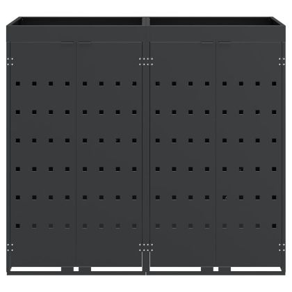 Контейнер за съхранение на 2 коша Антрацит