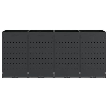 Контейнер за съхранение на 4 коша Антрацит