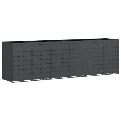 Контейнер за съхранение на 6 коша Антрацит