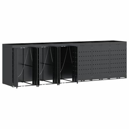 Контейнер за съхранение на 6 коша Антрацит