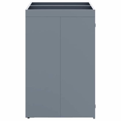 Контейнер за съхранение на 2 коша Светлосиво