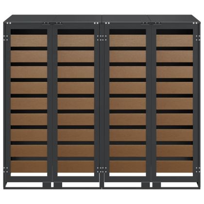 Контейнер за съхранение на 3 коша Антрацит