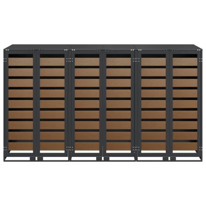 Контейнер за съхранение на 3 коша Антрацит