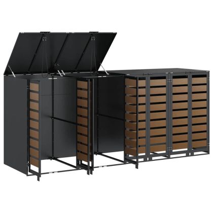 Контейнер за съхранение на 3 коша Антрацит