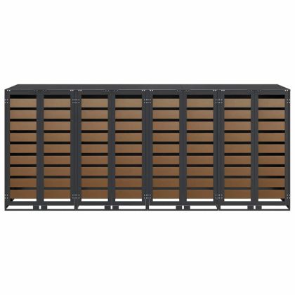 Контейнер за съхранение на 3 коша Антрацит