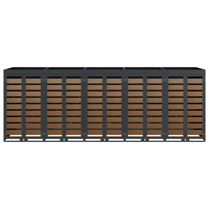 Контейнер за съхранение на 3 коша Антрацит