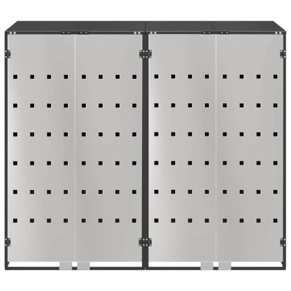 Контейнер за съхранение на 3 коша Антрацит