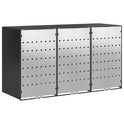 Контейнер за съхранение на 3 коша Антрацит