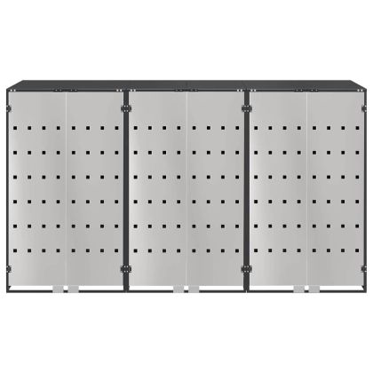 Контейнер за съхранение на 3 коша Антрацит