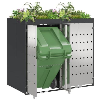 Контейнер за съхранение на 3 коша Антрацит