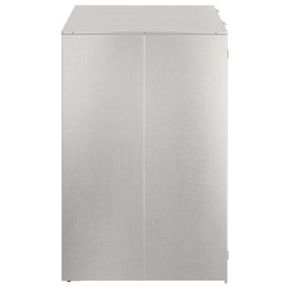 Контейнер за съхранение на 3 коша Сребрист