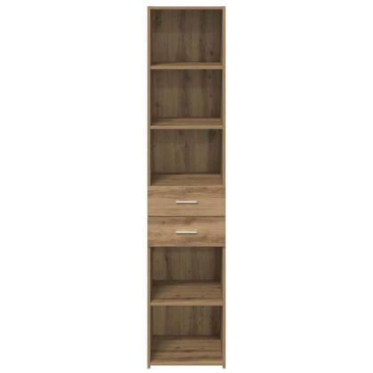 Висок шкаф с чекмедже Дъб 40 х 42,5 х 185 см Инженерно дърво