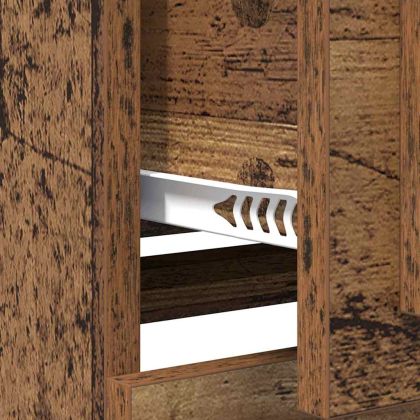 Скейдбордове с чекмедже 3 pcs Черния дъб 210 x 35,5 x 67,5 см