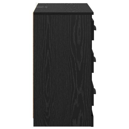 Скейдбордове с чекмедже 2 pcs Черния дъб 70 x 35,5 x 67,5 см