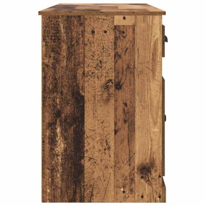 Маса с шкаф Старо дърво 154,5 x 50 x 75 см Инженерно дърво