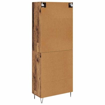 Висок шкаф Старо дърво 69,5 x 34 x 180 см Инженерно дърво