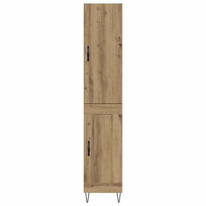 Висок шкаф Дъб 69,5 x 34 x 180 см Инженерно дърво