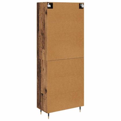 Висок шкаф Старо дърво 69,5 x 34 x 180 см Инженерно дърво