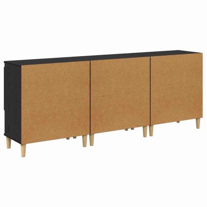 Скейдбордове 3 pcs Черния дъб 60 x 35 x 70 cm Инженерно дърво