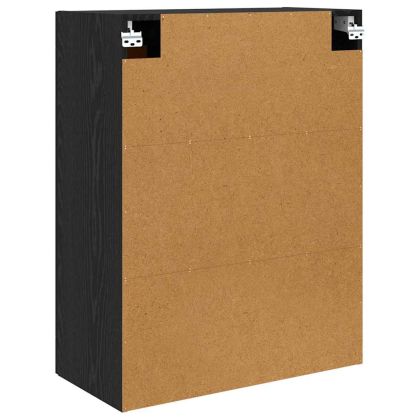 Стенно монтиран шкаф 2 pcs Черния дъб 69,5 x 34 x 90 см